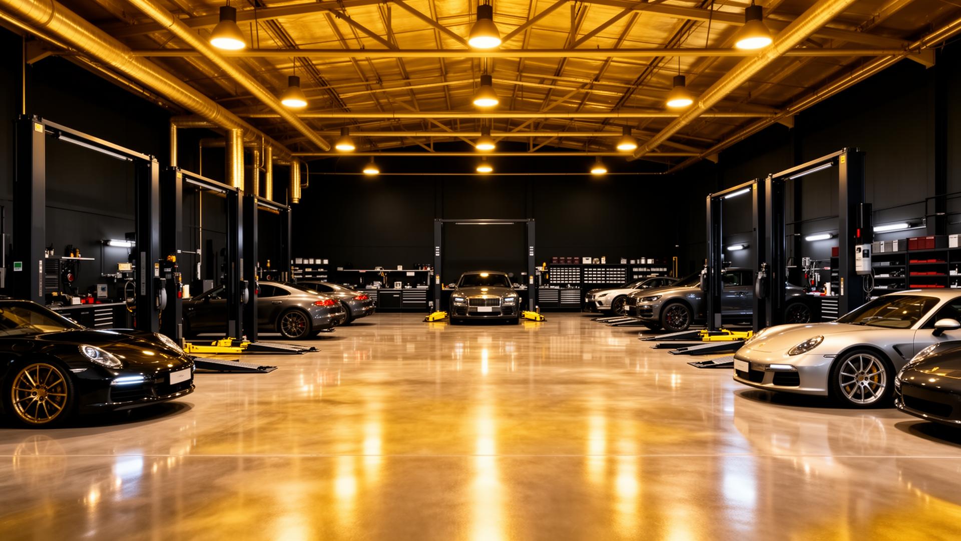 Interior da oficina Big Motors Services